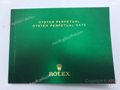 Rolex English Oyster Perpetual Green Instruction Manual Booklet